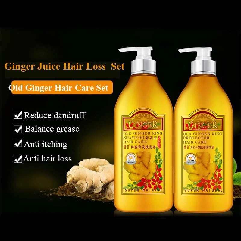 BOQIAN Ginger Shampoo & Conditioner Moisturizing Hair Care Set