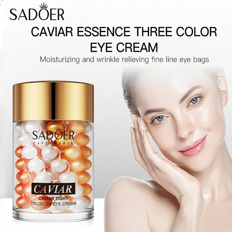 SADOER Caviar Collagen Eye Cream Anti Dark Circles Removal Eye Bags Nourishing Moisturizing Firming Eyes Skin Care Proudcts