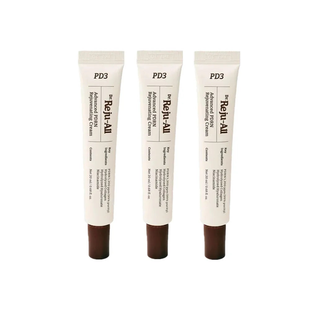 Advanced PDRN 1200ppm cream jar with niacinamide and collagen for skin repair and firming