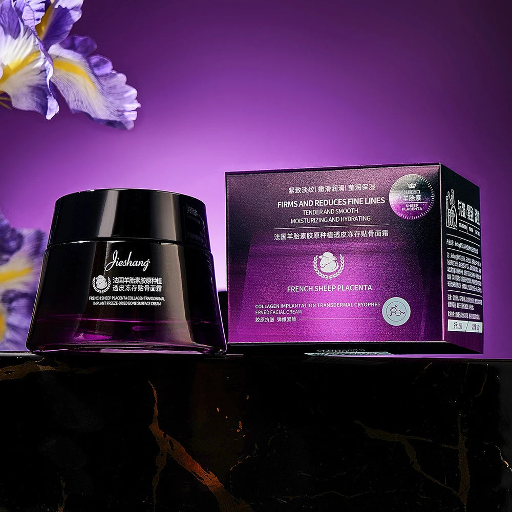 SkinSwaag Beauty — Sheep Placenta Collagen Cream — Skincare benefits infographic