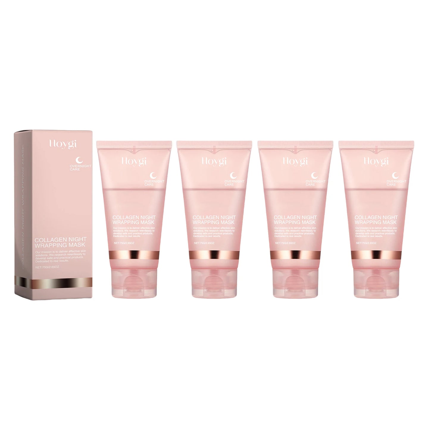 HOYGI Collagen Firming Brightening Peel Mask — collagen — batch code on packaging on white background