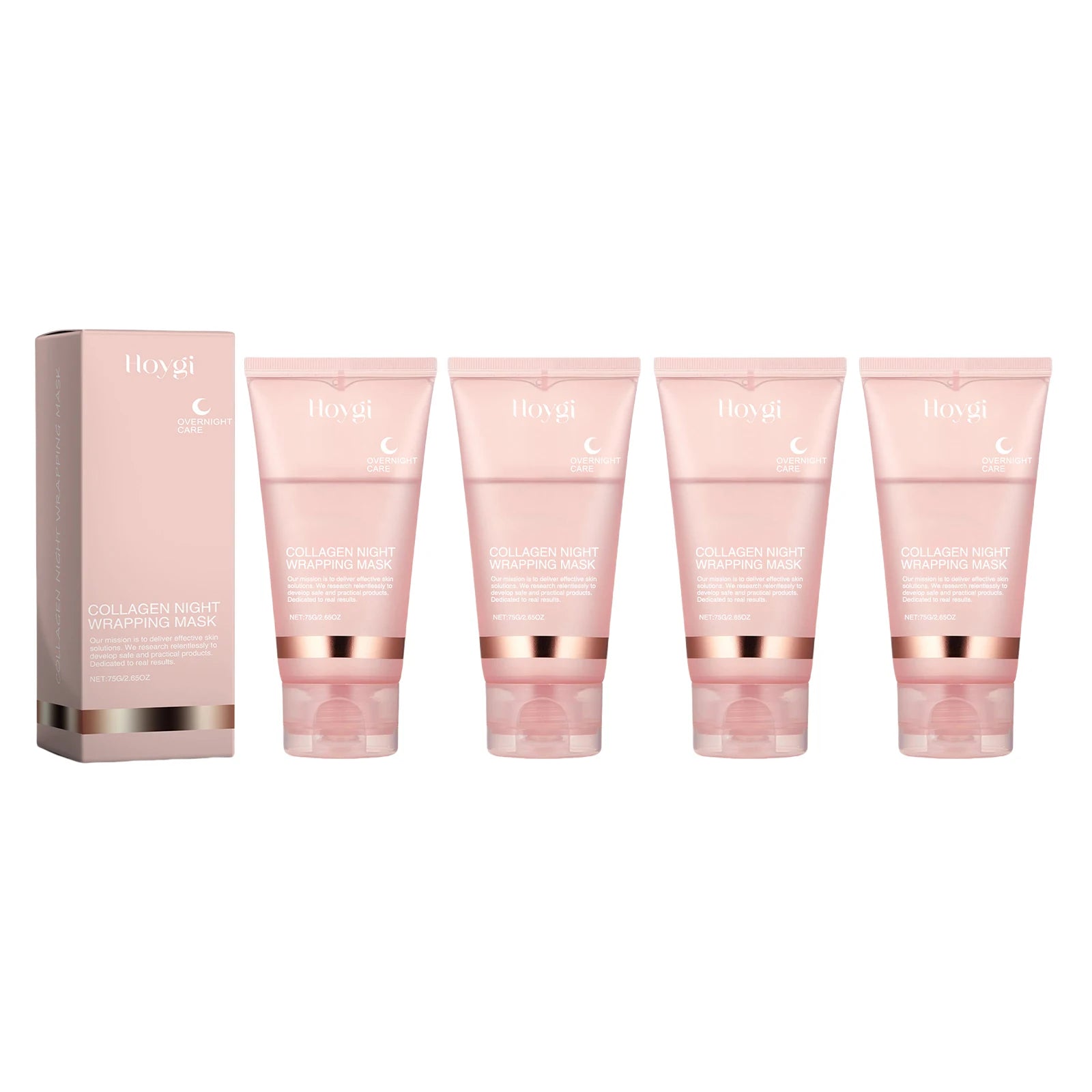 HOYGI Collagen Firming Brightening Peel Mask — collagen — batch code on packaging on white background