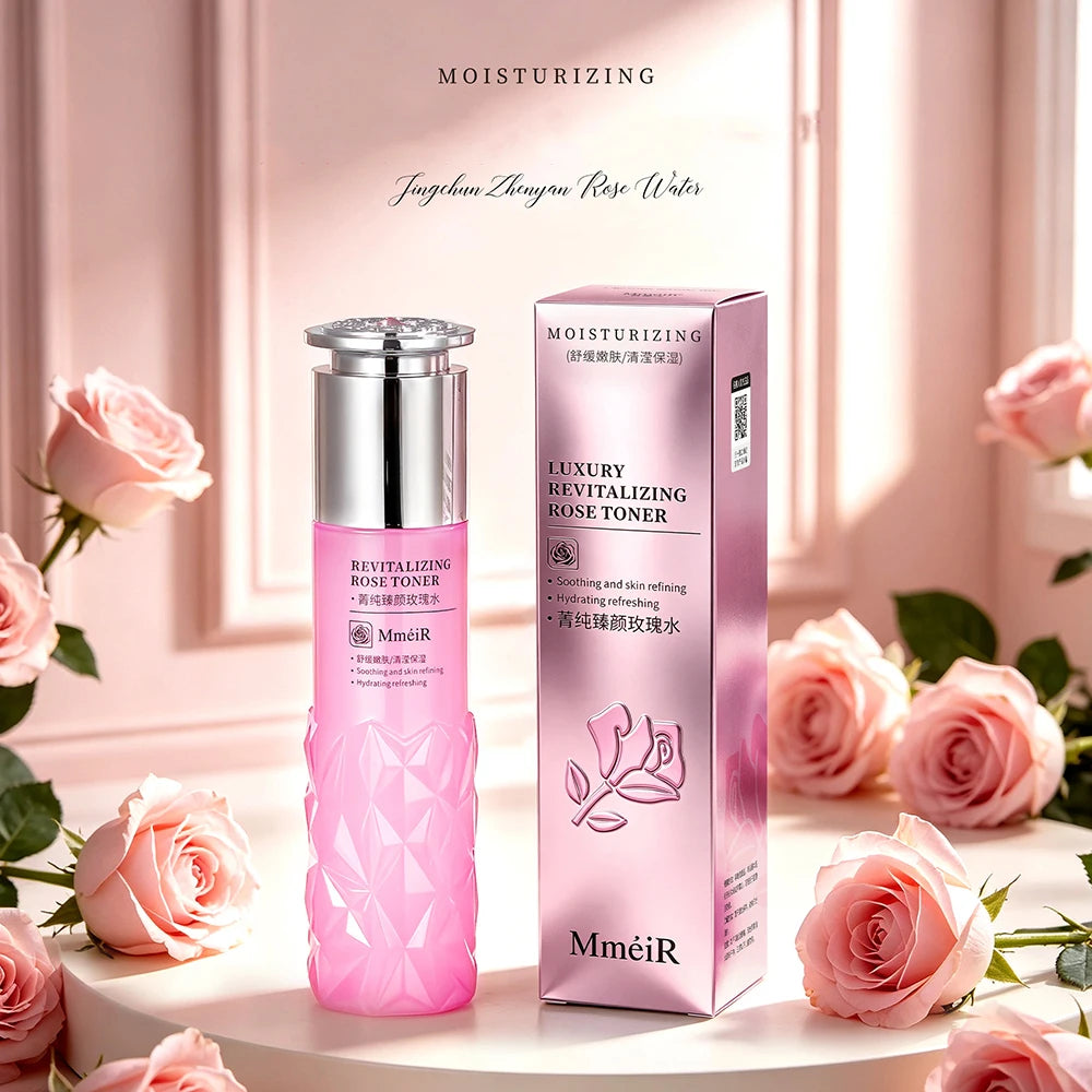Skin Rejuvenation Rose Water Firming Facial Contours Essence Moisturizing penetration Face serum korean skincare products