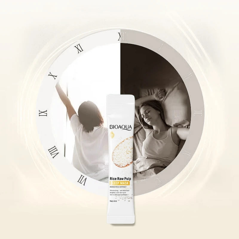 Rice puree no-rinse sleeping mask product packaging