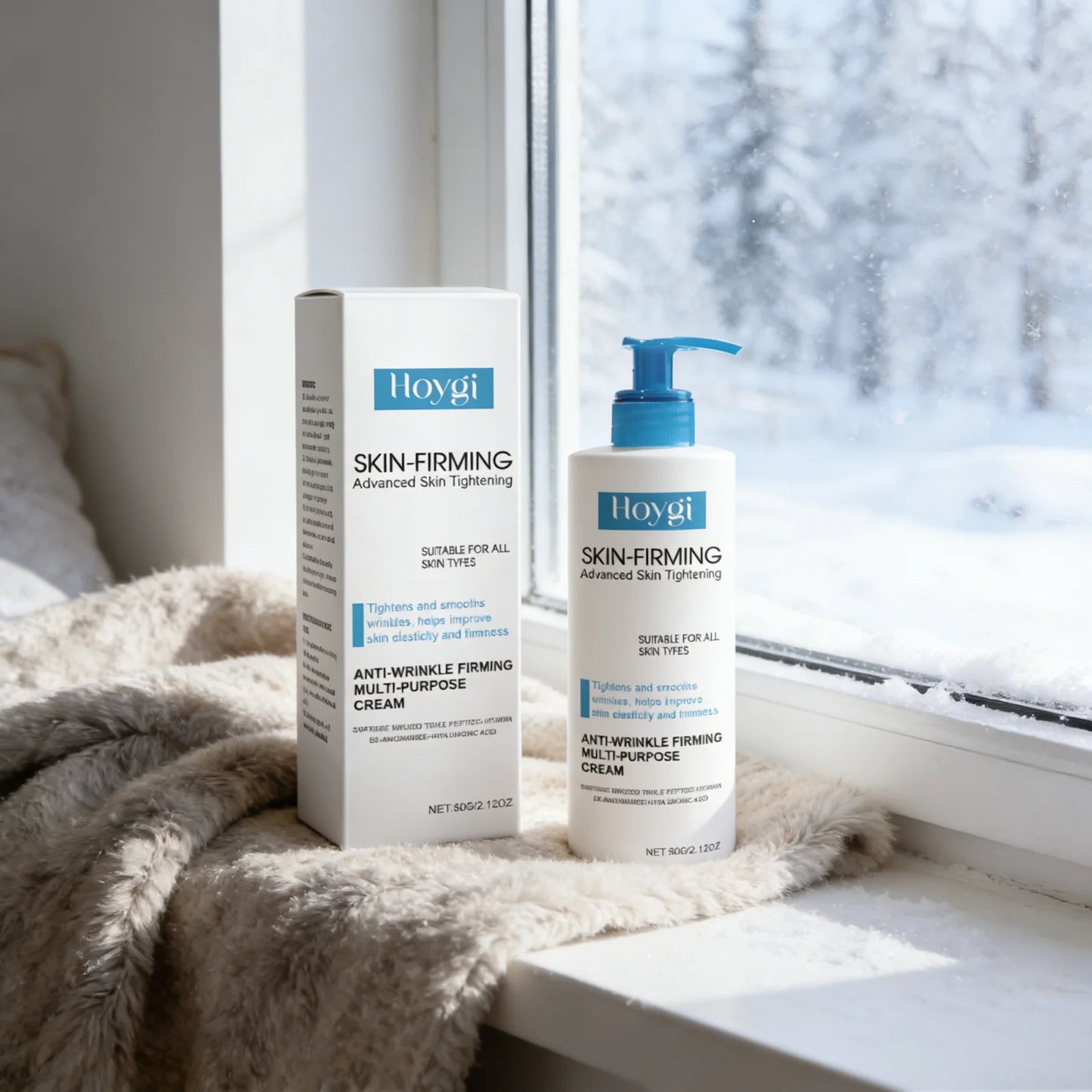 HOYGI — Panthenol Body Cream — Cream texture on hand