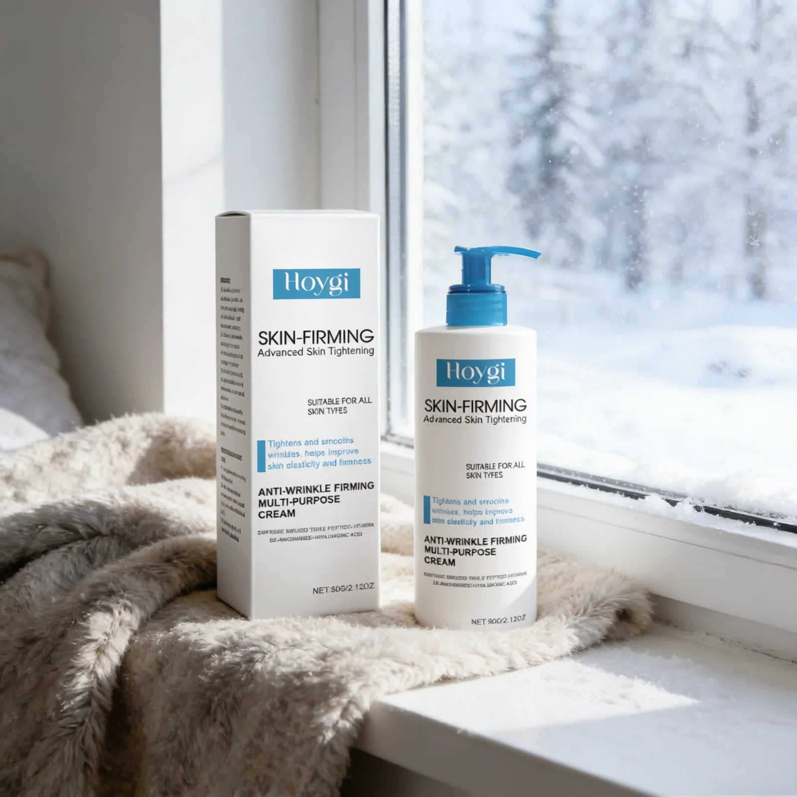 HOYGI — Panthenol Body Cream — Cream texture on hand