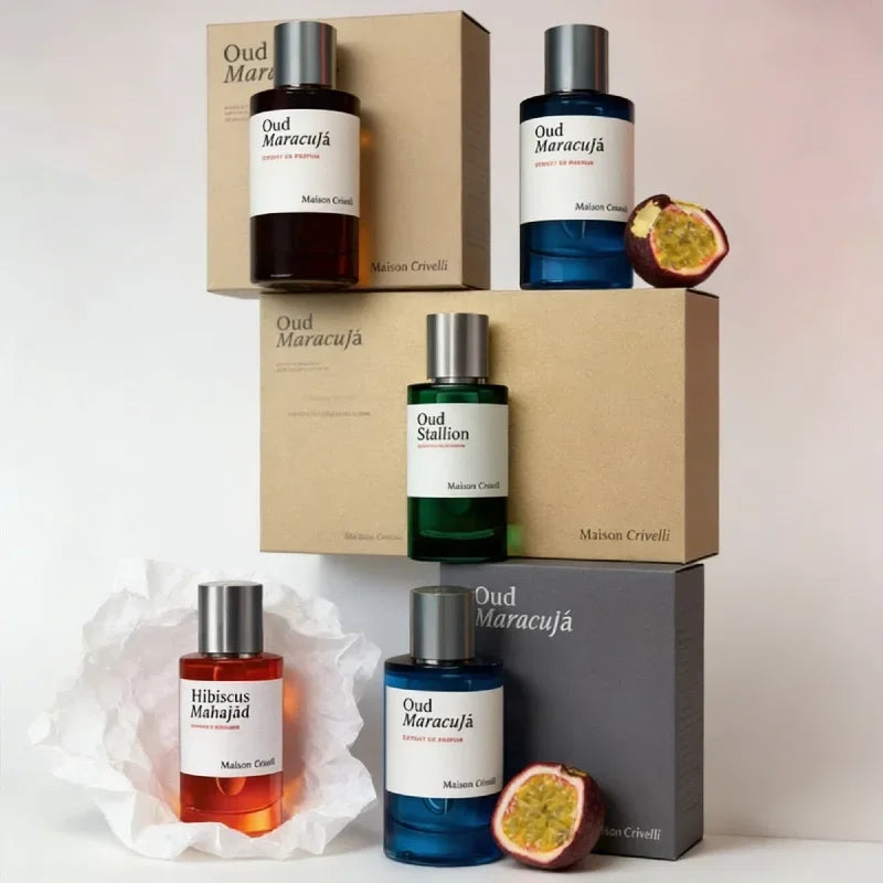 SkinSwaag Beauty Oud Maracuja Floral Unisex Eau de Parfum — oud + maracuja + floral — packaging box on white background