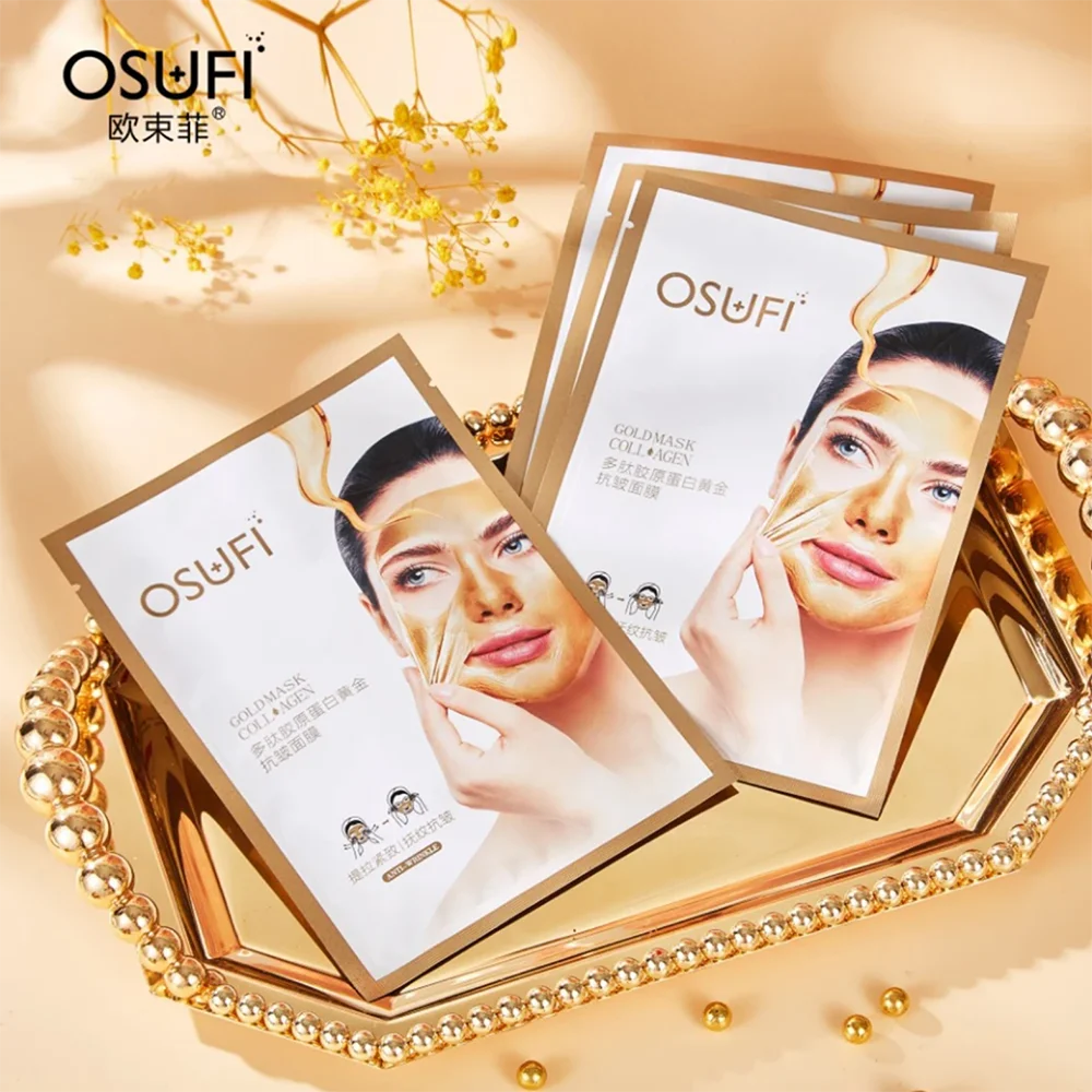 OSUFI Polypeptide Collagen Gold Anti Wrinkle Facial Masks Firming Soothing Repair Facial Care Face Mask Korea Skincare Products