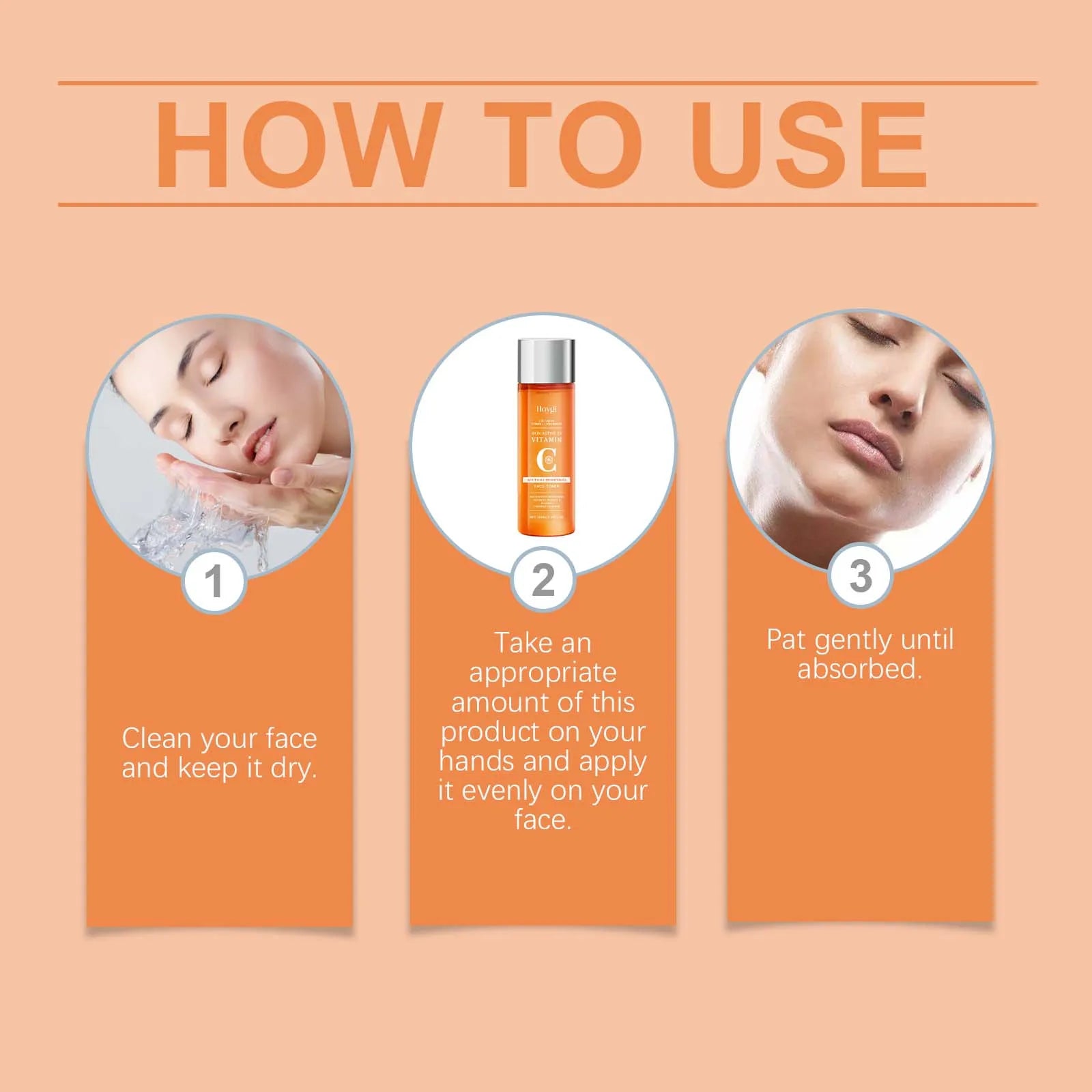HOYGI — Vitamin C Radiance Toner — Skincare benefits infographic