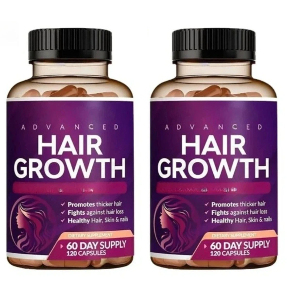 Daily Hair Supplement — Bottle Pack Options — product photograph 2
