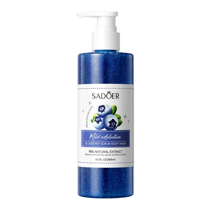 SADOER Peach Fruit Body Scrub Shower Gel