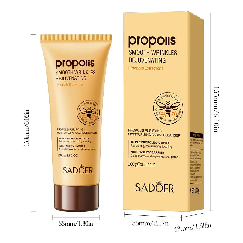 Gold propolis deep cleansing firming face wash