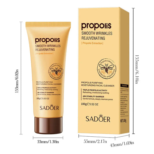 SADOER Gold Propolis Deep Cleansing Firming Face Wash