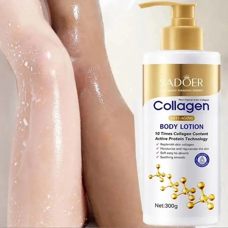 Collagen milk face and body cream for skin whitening and moisturizing