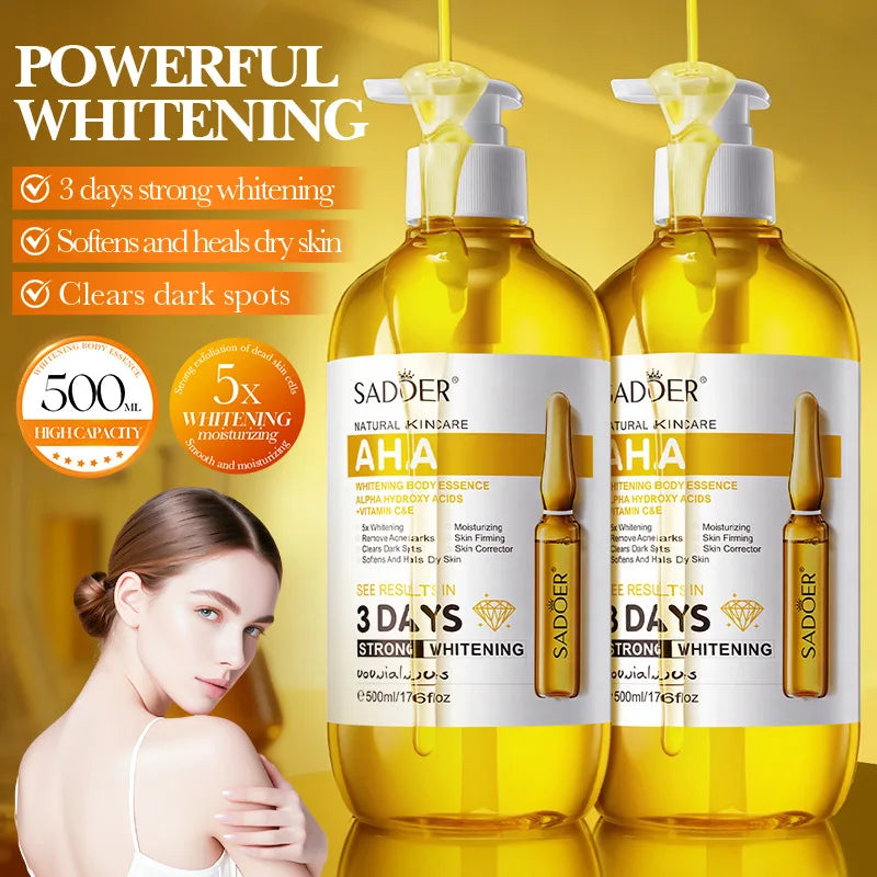 Full body essence bottle for brightening, moisturizing and improving dull skin