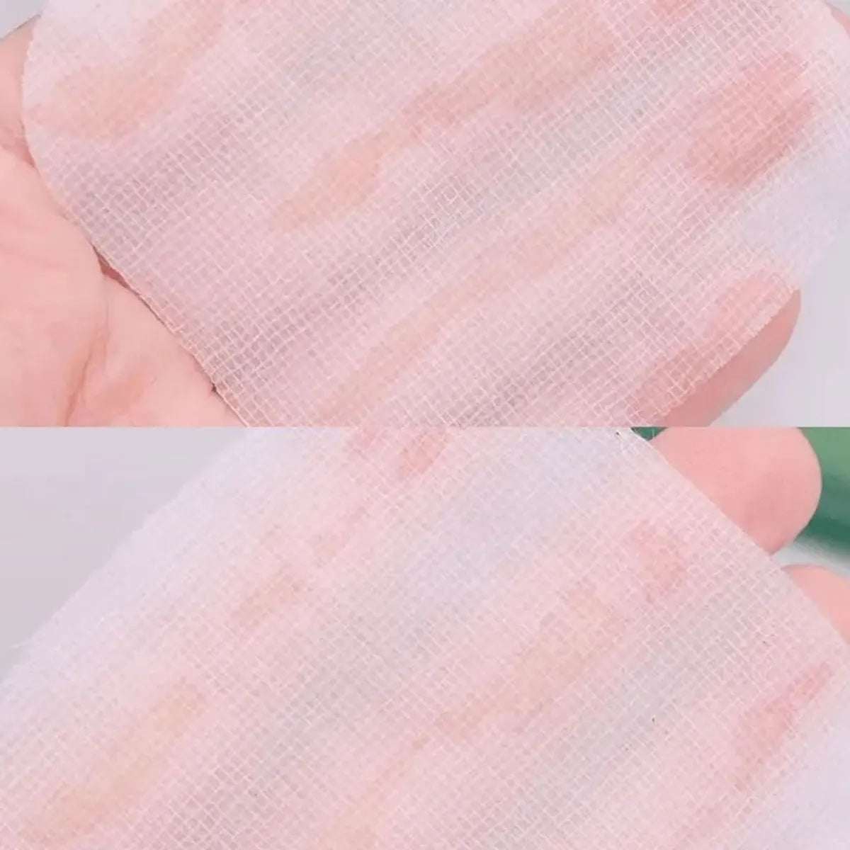 Cotton toner pads in a round container for moisturizing and hydrating skin