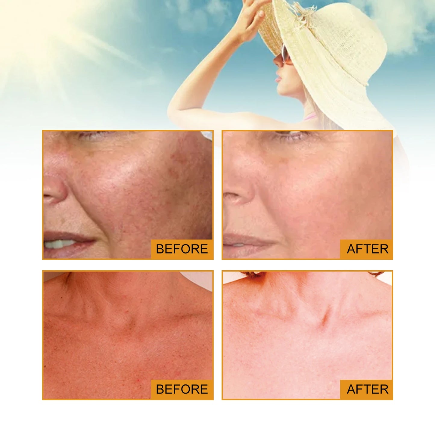 HOYGI — UV Shield Brightening Cream — Cream application on face