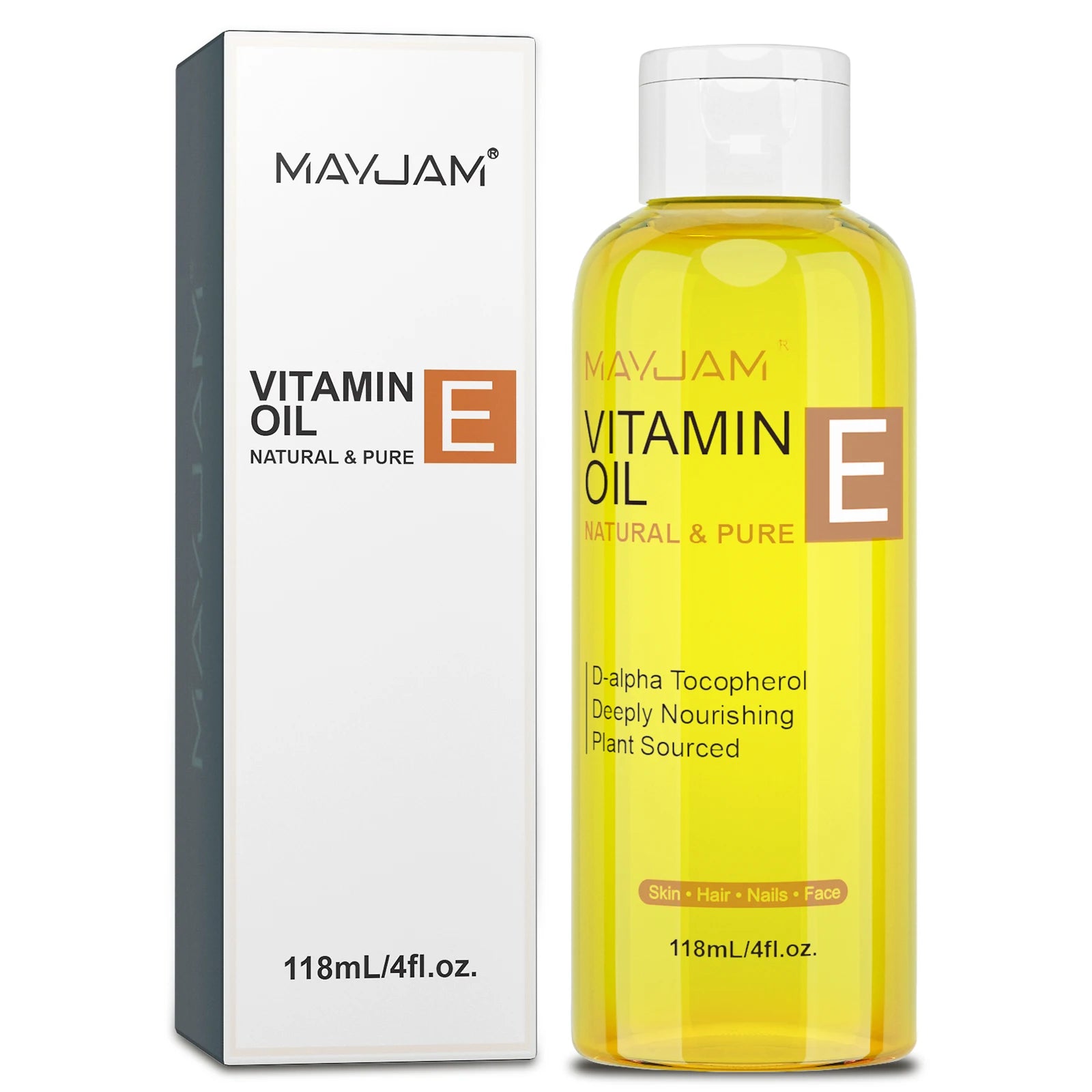 Vitamin E face oil dropper bottle for brightening and moisturizing skin