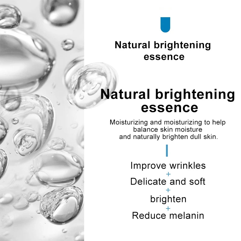 Pair of 30ml facial serum bottles with salicylic acid, vitamin C, and hyaluronic acid for moisturizing and brightening.