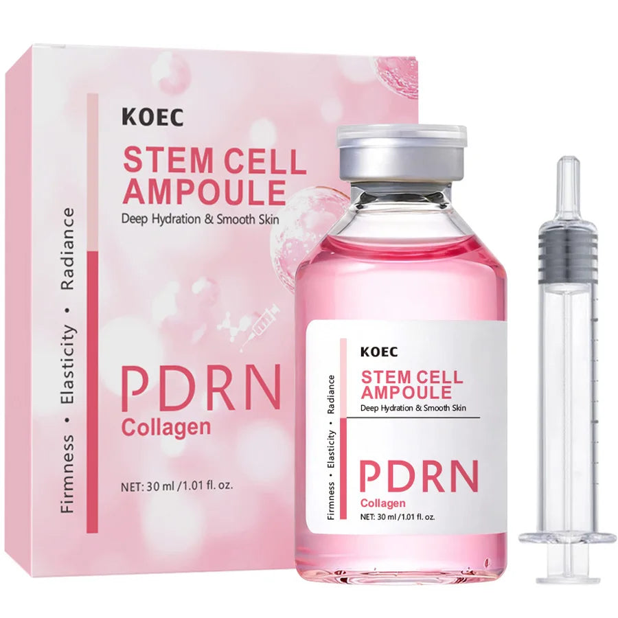 Ampoule serum bottle for deep collagen lifting with PDRN