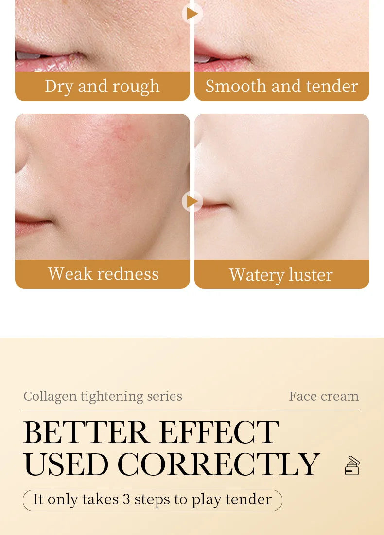 Moisturizing face cream jar for firming and hydrating skin