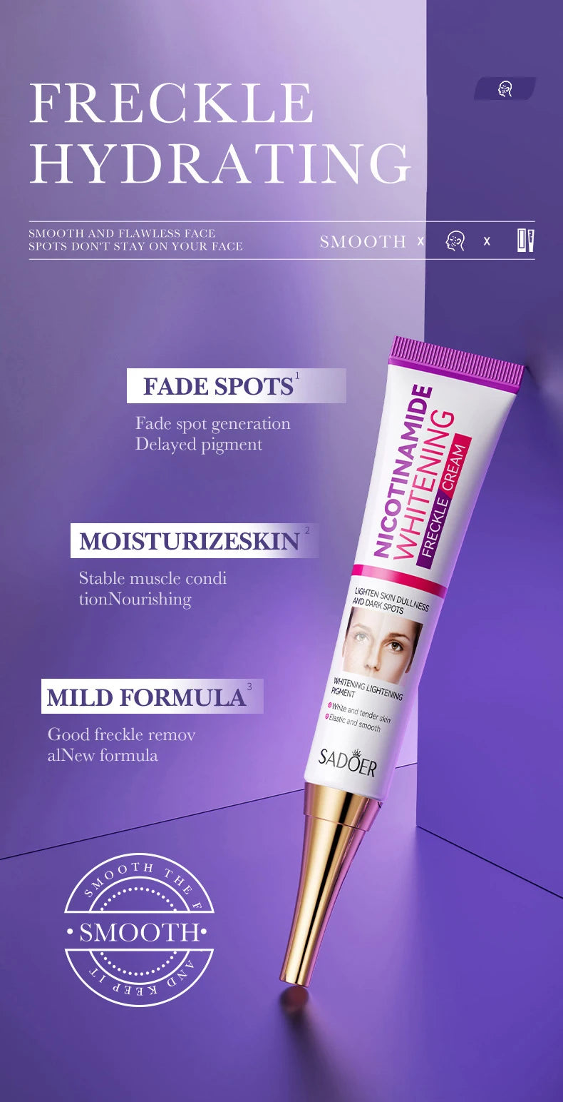 Nicotinamide dark spot correcting essence set with serum bottles and product box
