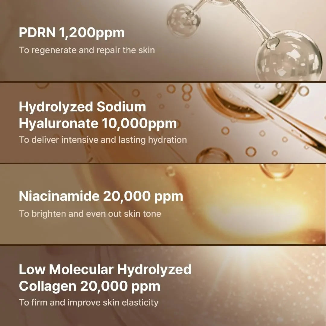 DR REJU All PDRN Rejuvenating Cream — PDRN & Salmon DNA — Before and after PDRN rejuvenating results