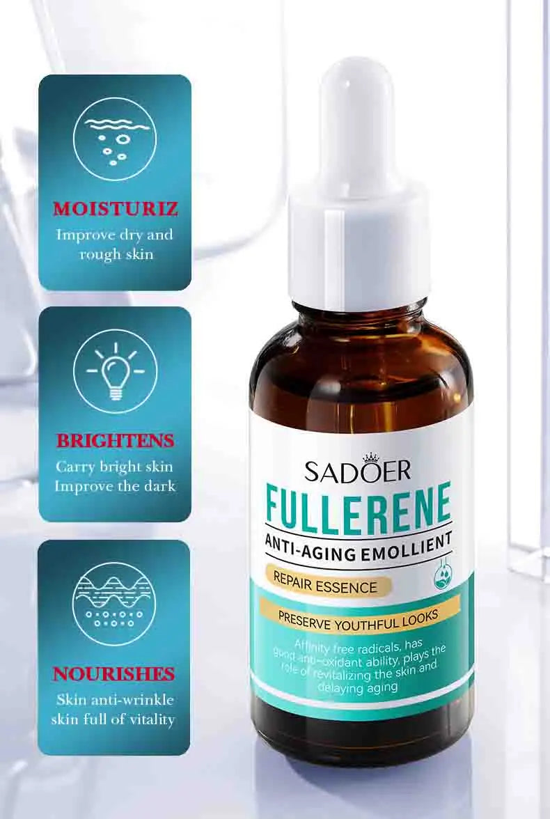 1/3pcs SADOER Fullerene Salicylic Acid Nicotinamide Serum Facial Moisturizing Anti-aging Facial Essence Beauty Skin Care