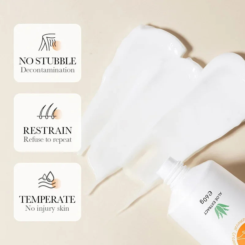 BIOAQUA Aloe Vera Gentle Hair Removal Cream — Aloe Vera — Aloe vera key ingredient illustration