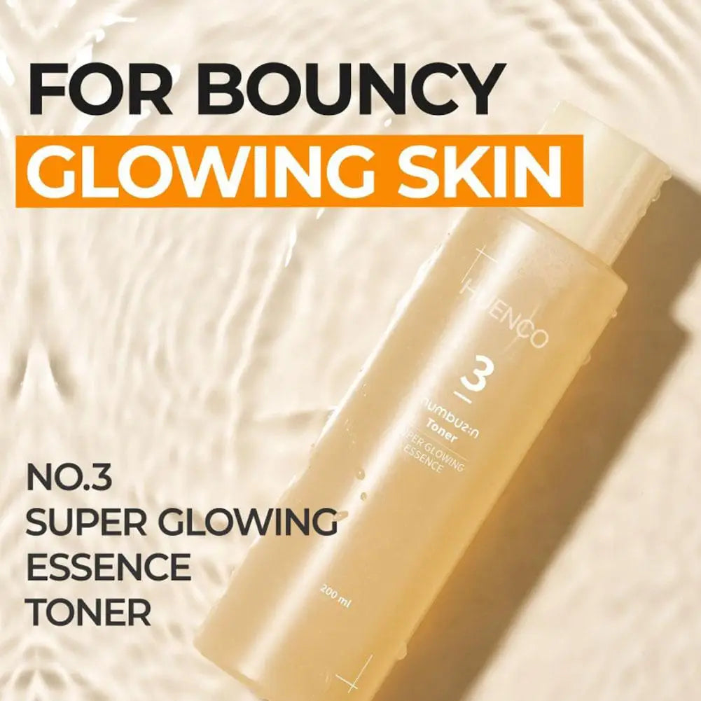 Three-step pore care skincare set with glowing essence, softening serum, and pore tightening sheet masks.