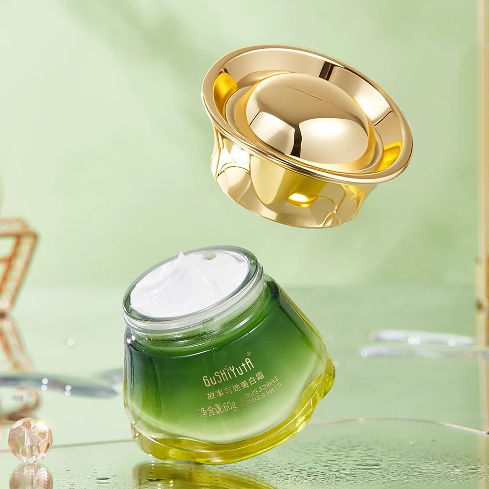 SkinSwaag Beauty — GUSHIYUTA 377 Glow Cream — Before and after skin brightening results
