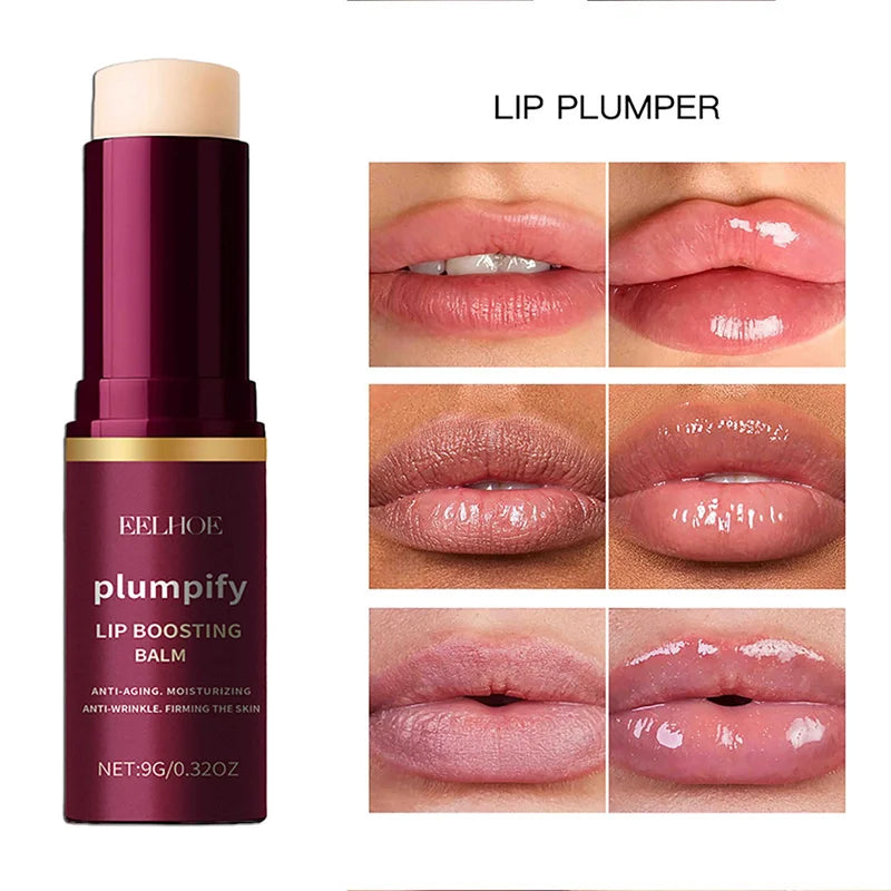 Moisturising lip boosting balm for fuller-looking lips