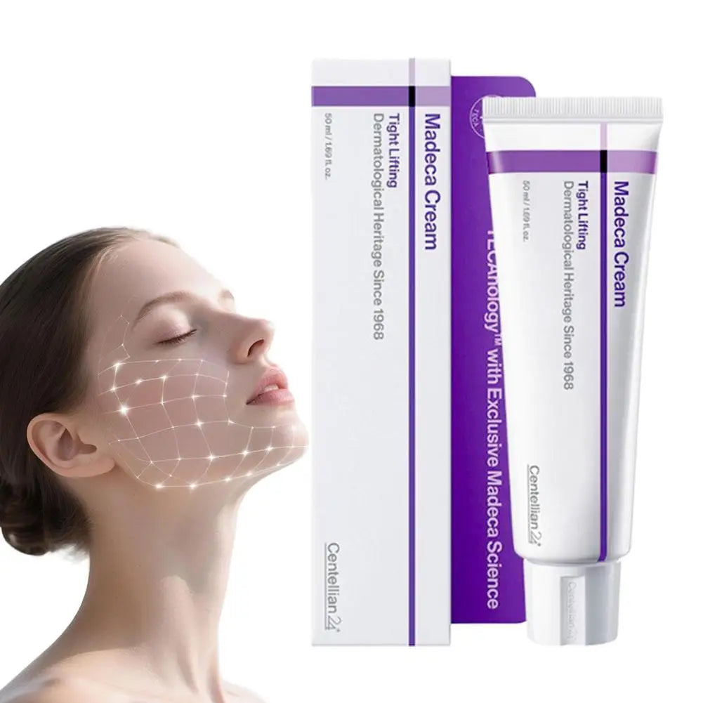 Anti-aging facial cream jar for firming and improving skin elasticity