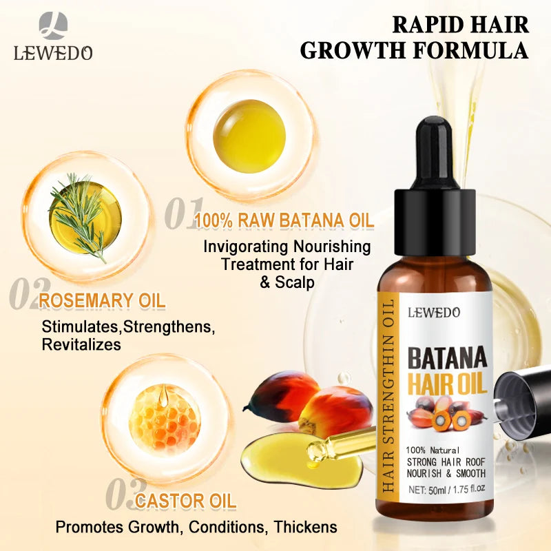 Bottle of pure batana oil for hair growth, nourishment, and anti hair loss.