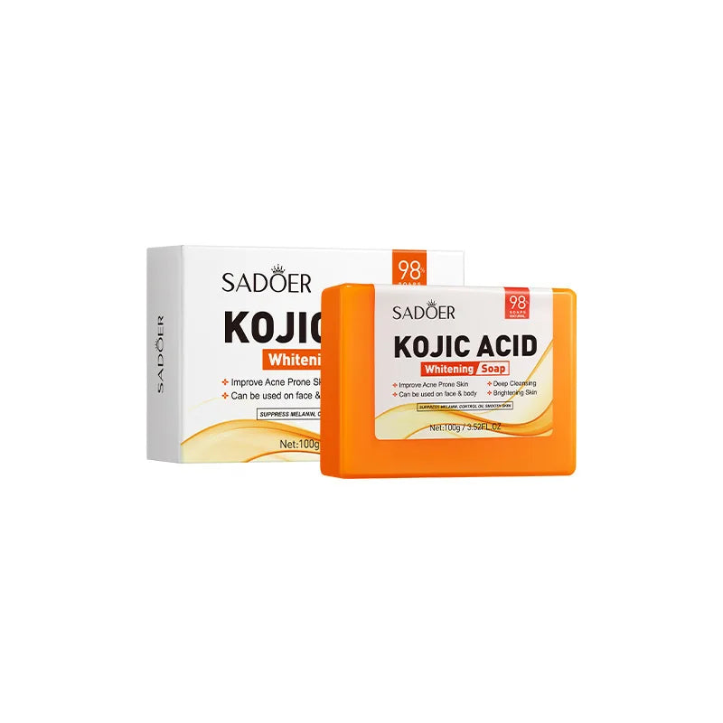 Handmade kojic acid soap bar for oily skin with oil-control cleansing benefits