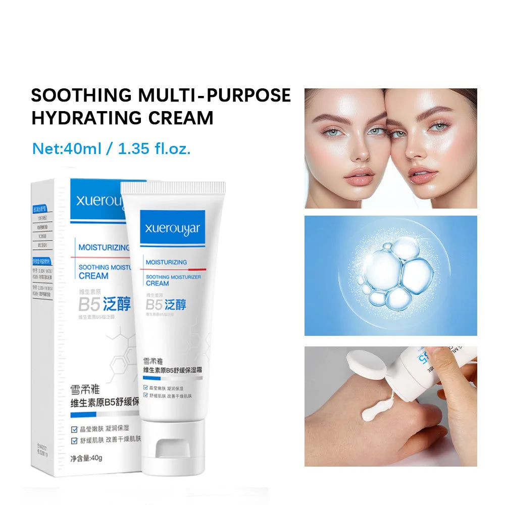 XUEROUYAR B5 Panthenol Barrier Repair Cream — B5 & Panthenol — B5 panthenol ingredient illustration