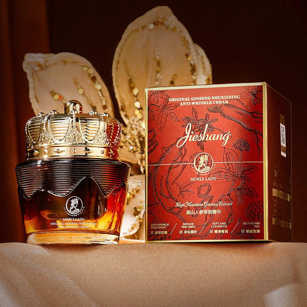 Ginseng Luxury Nourishing Lady Cream Firming Lifting Face Cream Reduce Fine Lines Moisturizing Oil Control Skincare Beauty