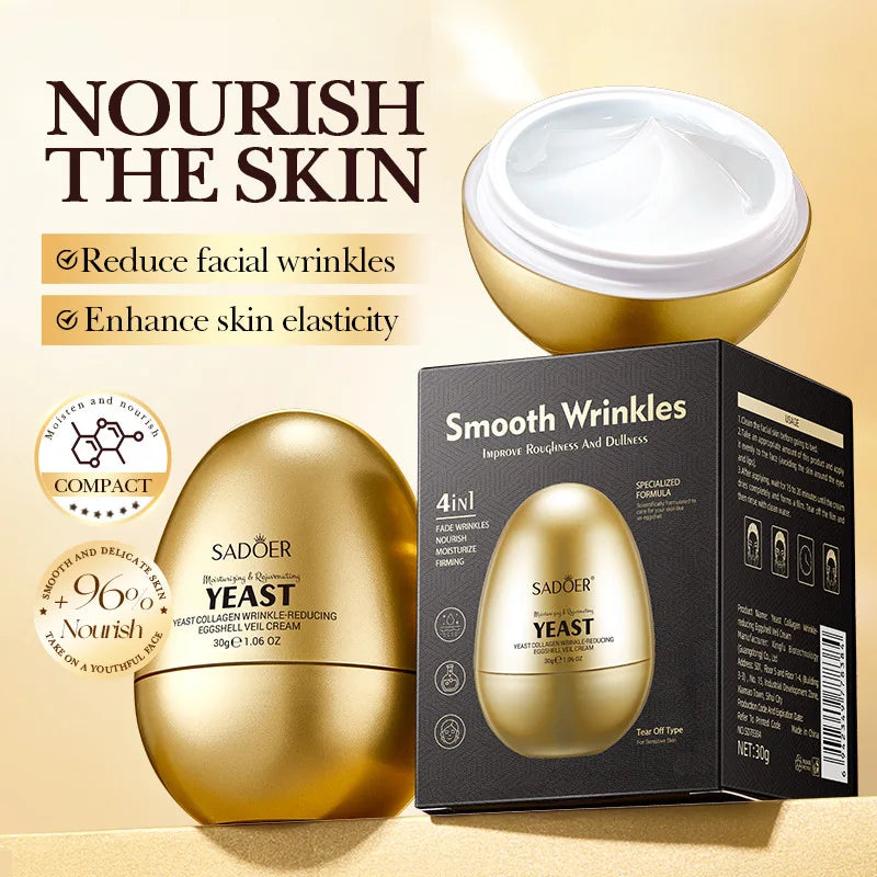 Jar of firming moisturising face cream with collagen