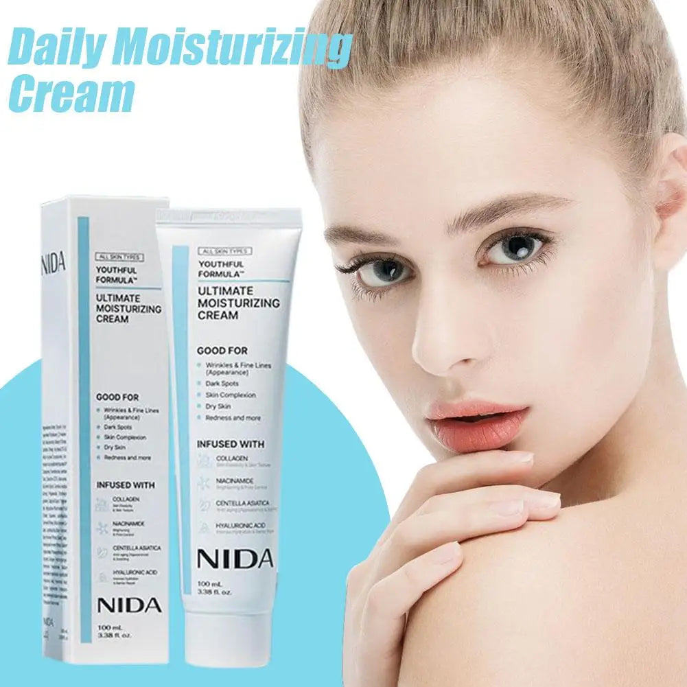 Jar of multi-action rejuvenating face cream for all skin types