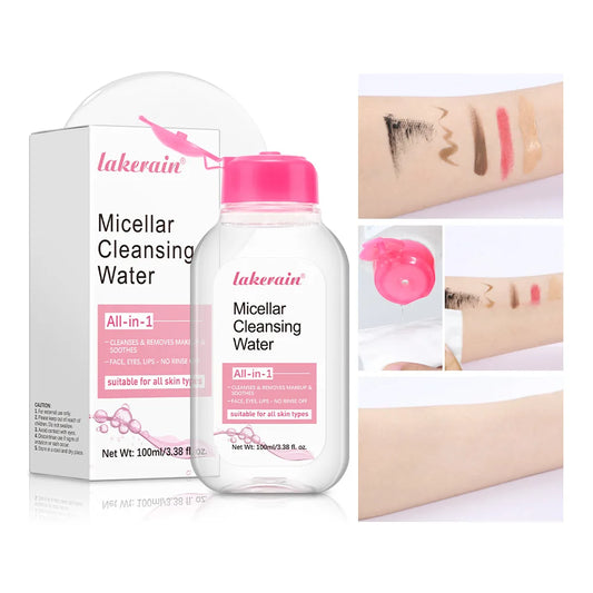 LAKERAIN Micellar Water 3-in-1 Makeup Remover