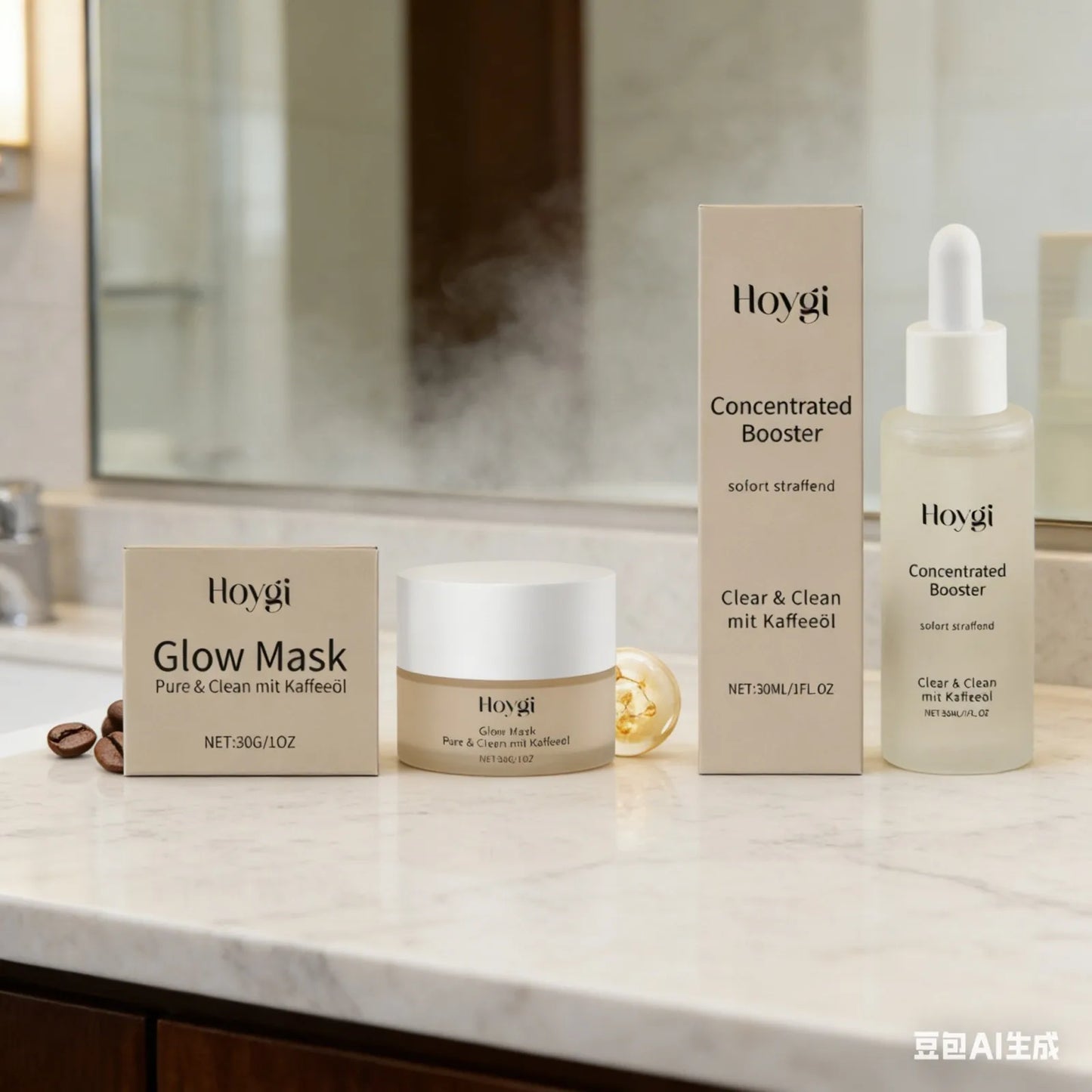 HOYGI — Firming Overnight Mask — Mask texture on hand