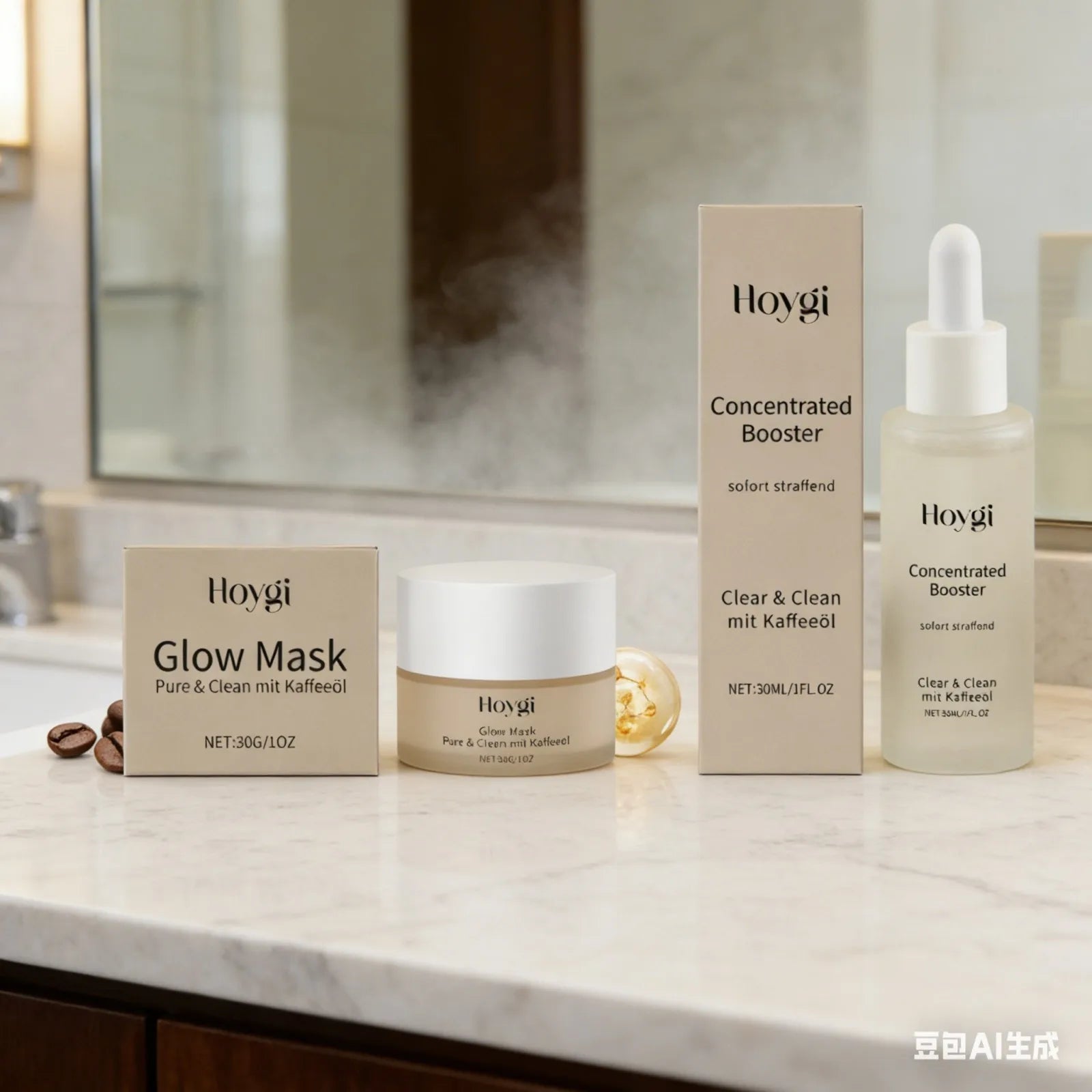 HOYGI — Firming Overnight Mask — Mask texture on hand