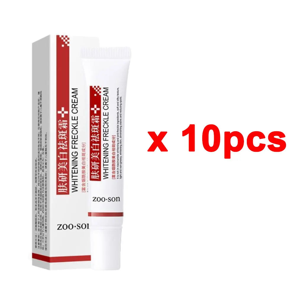 ZOO-SON Niacinamide Brightening Freckle Cream — Niacinamide — Tube front view with ZOO-SON branding close-up