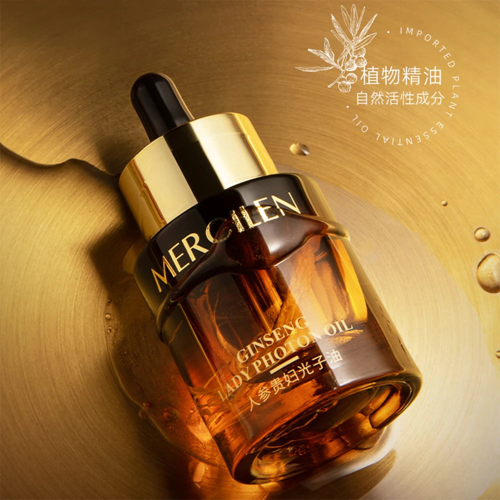 MERCILEN — Ginseng Photon Essence Oil — Product packaging front detail with label