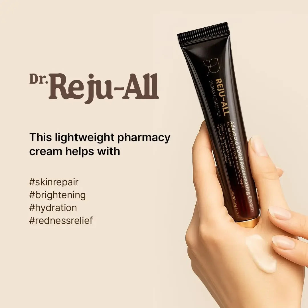 DR REJU All PDRN Rejuvenating Cream — PDRN & Salmon DNA — Cream texture and collagen hyaluronic acid detail