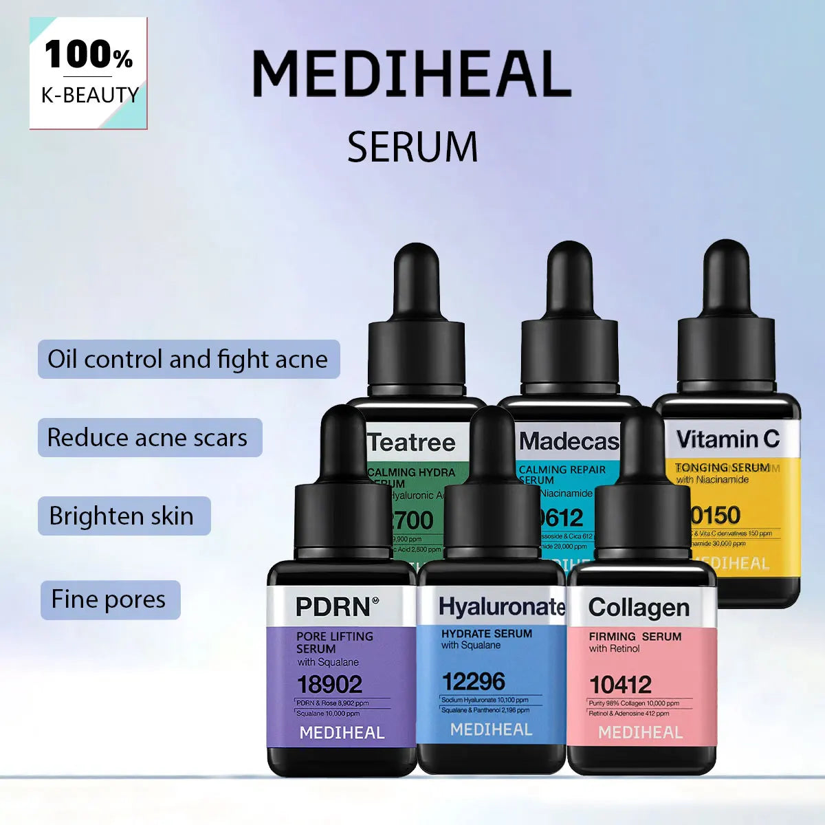 Korean skincare serum bottle for nourishing, breathable formula and soft, comfortable skin sensation