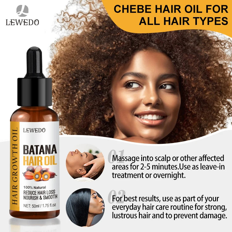 Bottle of pure batana oil for hair growth and nourishment