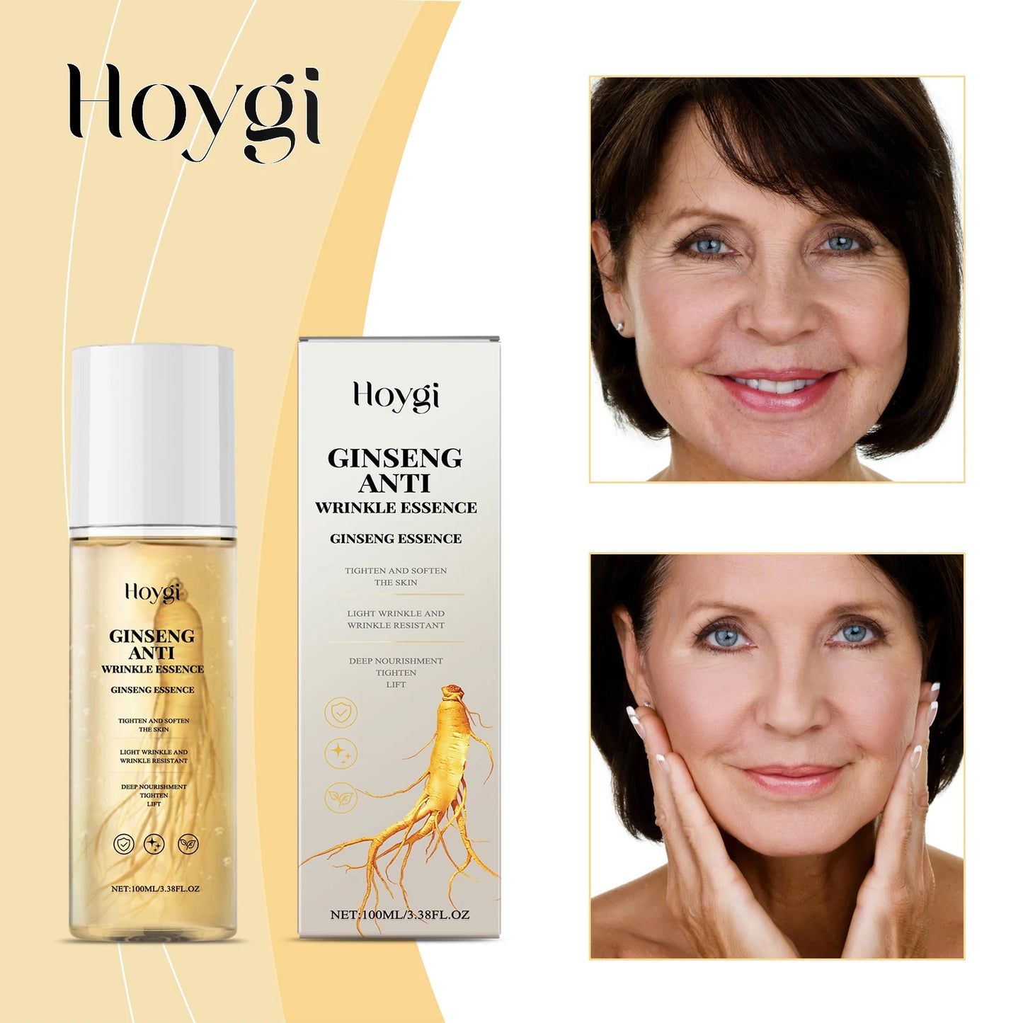 HOYGI — Ginseng Power Firming Serum — Product packaging front detail with label