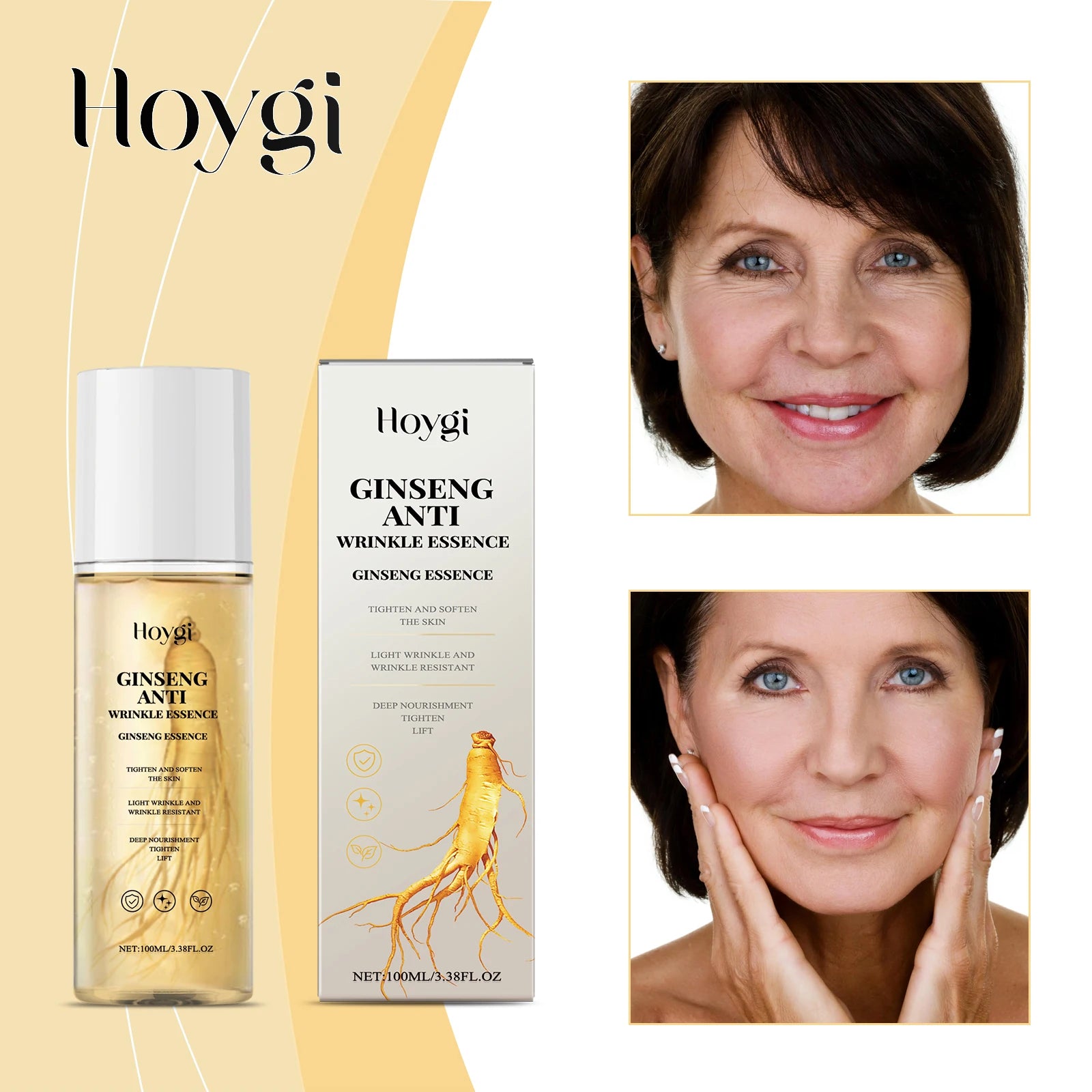 HOYGI — Ginseng Power Firming Serum — Product packaging front detail with label