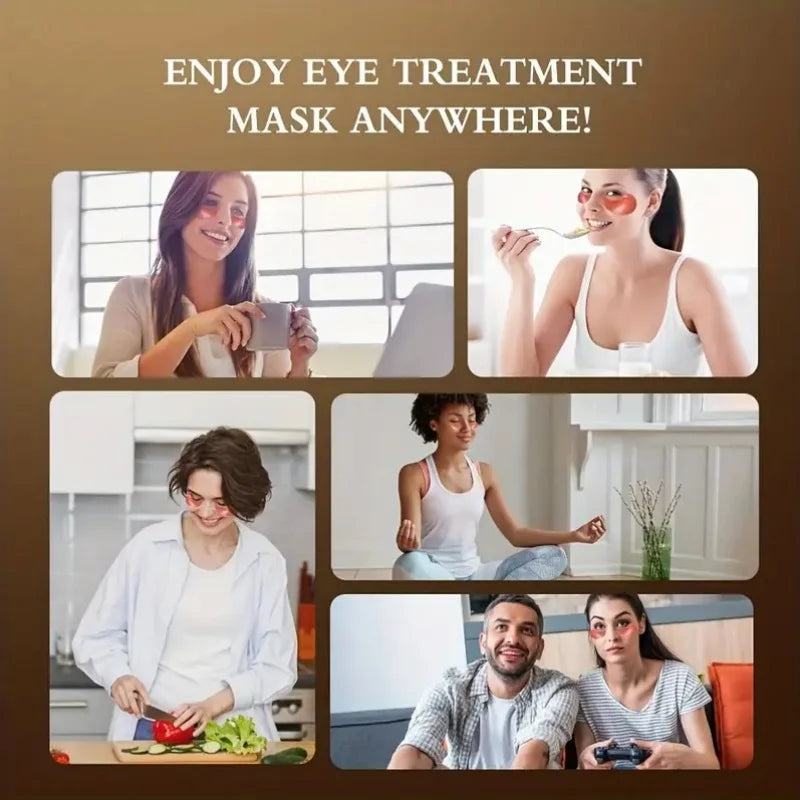 Caffeine and nicotinamide firming eye mask for under-eye care.